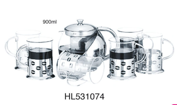 Teapot Set ( 6pcs glass cup) - 900 ml