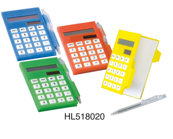 3 in 1 Calculator With Pen & Notepad