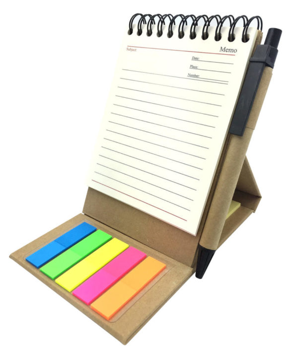 ECO NOTEBOOK WITH POST IT NOTE & PEN GP122