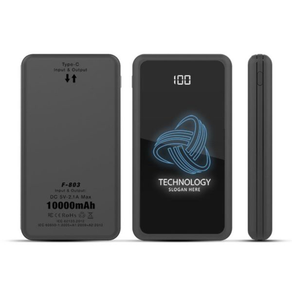 F-803 POWERGLOW - LED LOGO POWERBANK - 10000mAh