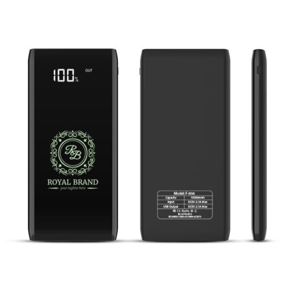 F-808 POWERGLOW - LUMINOUS LOGO POWERBANK - 10000mAh