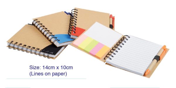 Wave Eco Notepad with Pen