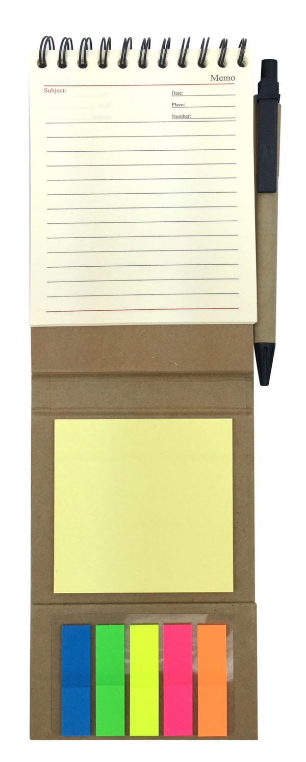 ECO NOTEBOOK WITH POST IT NOTE & PEN GP122 - Image 4