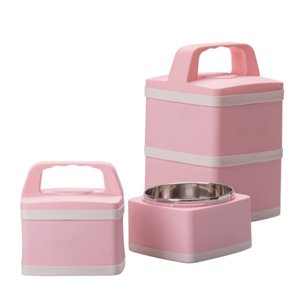 2 TIER STAINLESS STEEL LUNCH BOX HS-119 - Image 5