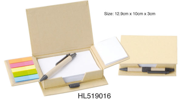 Eco Memo Pad with Pen